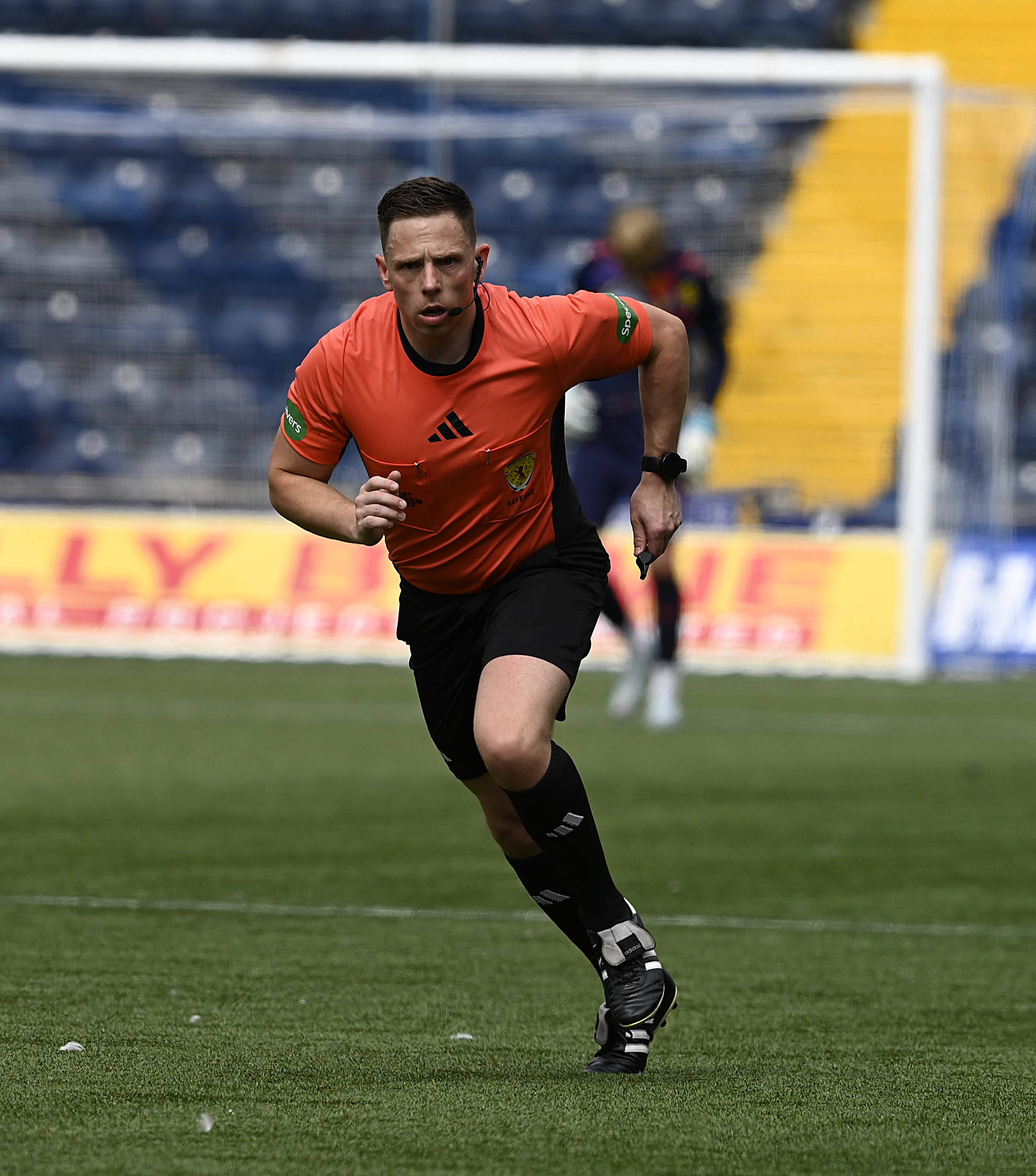 Match referee Lloyd Wilson