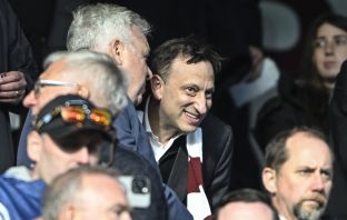 Tony Bloom at Tynecastle