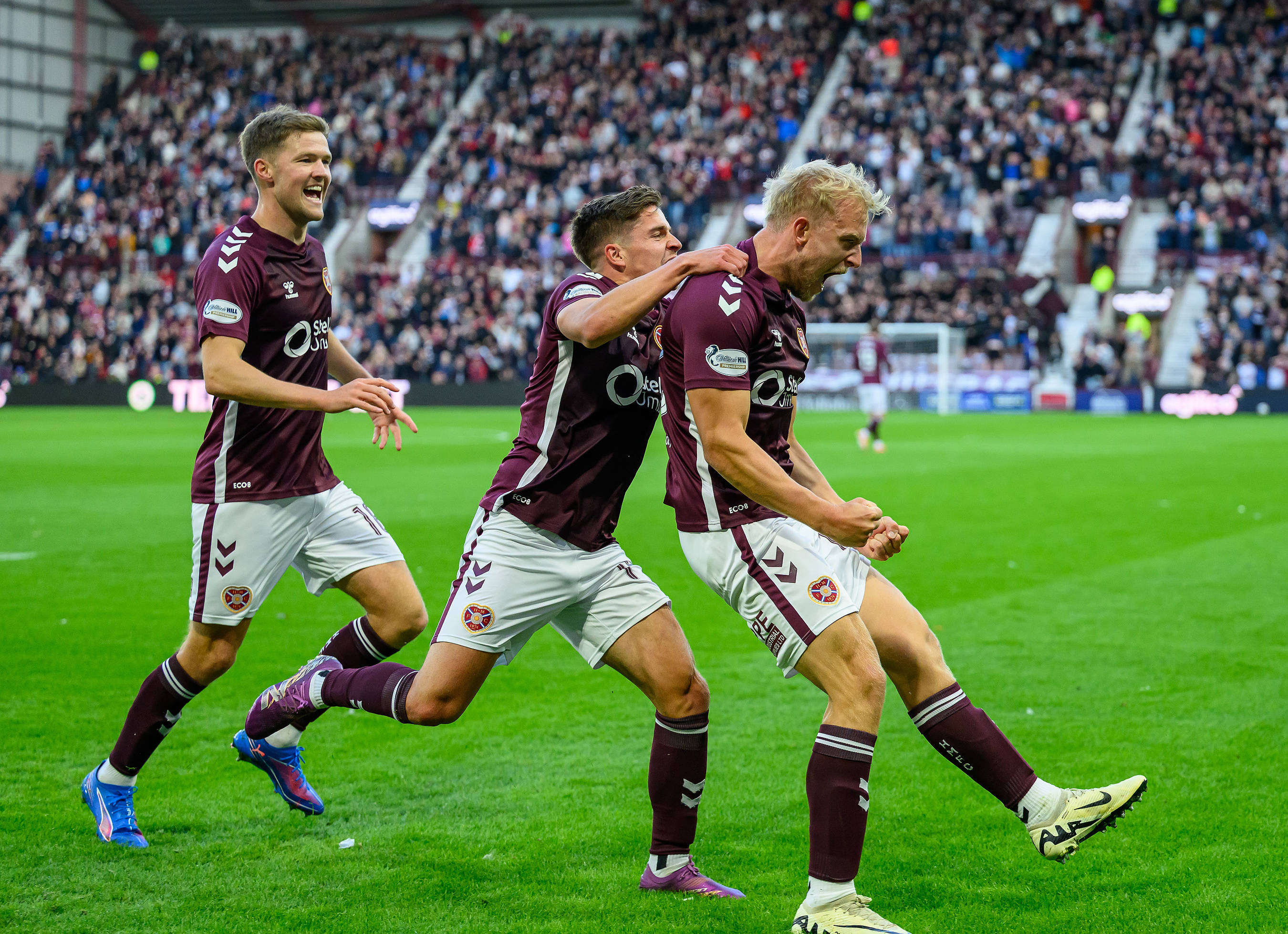Hearts score against Aberdeen 