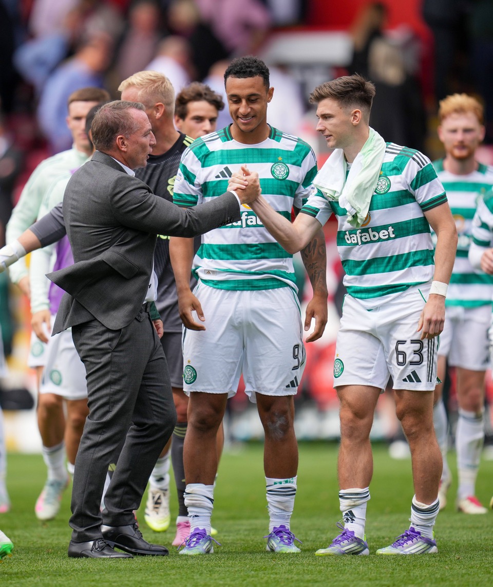 Brendan Rodgers and Kieran Tierney
