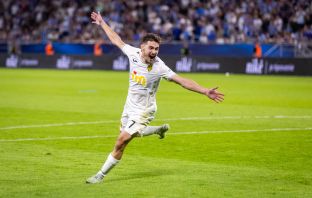 Jorginho of Kairat celebrates