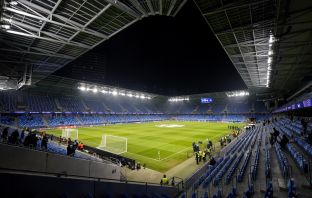 View inside the stadium