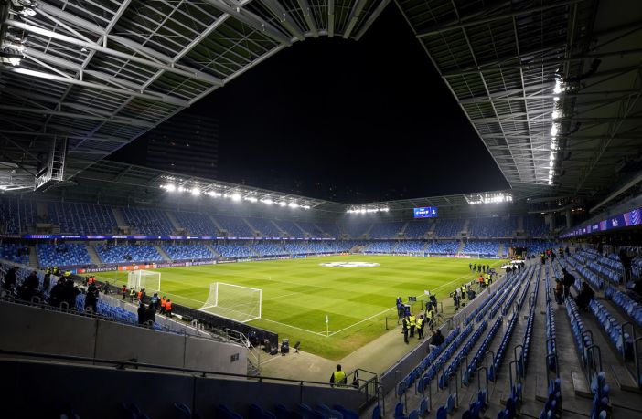 View inside the stadium