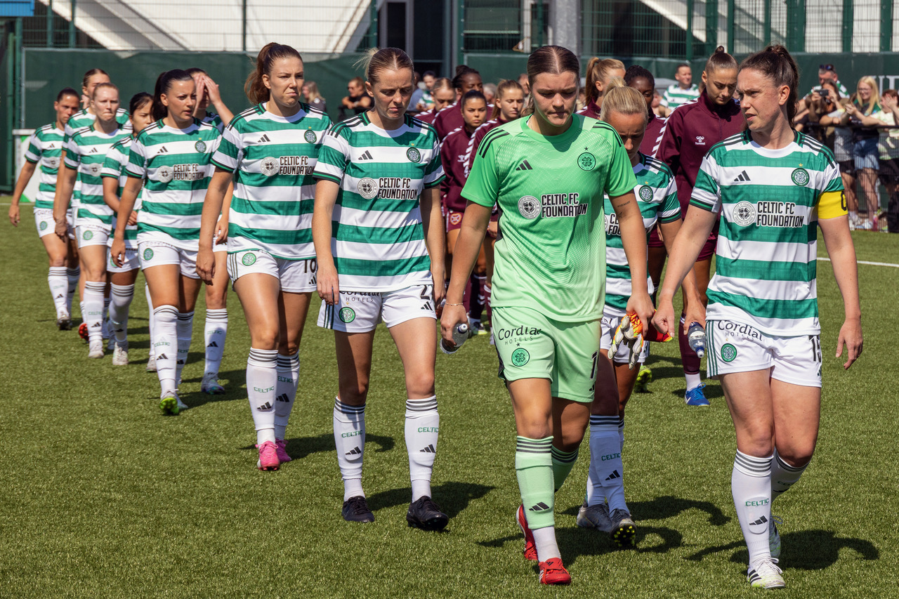 Celtic FC Women line-up versus Hearts