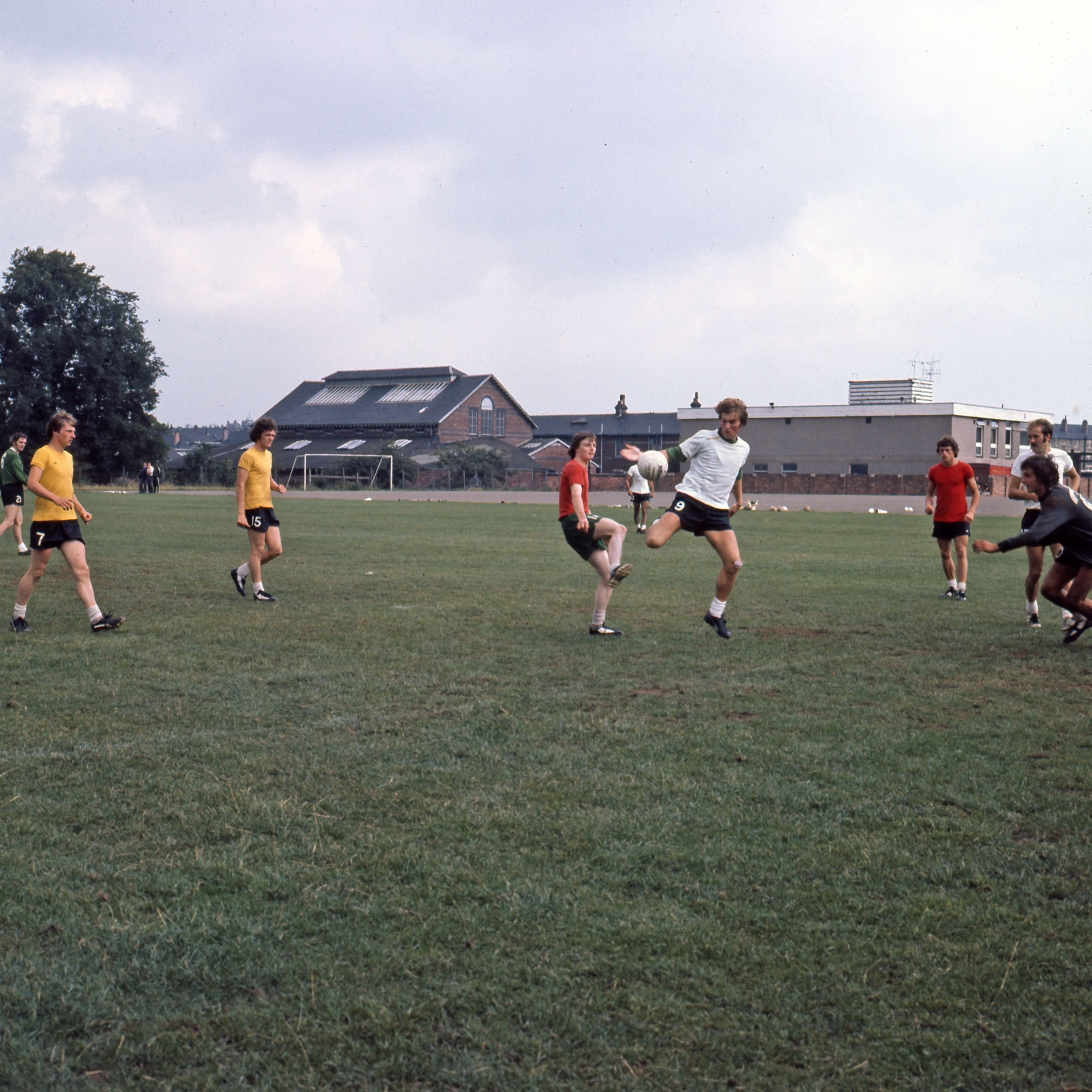Celtic's pre-season training at Barrowfield, August 1975. 