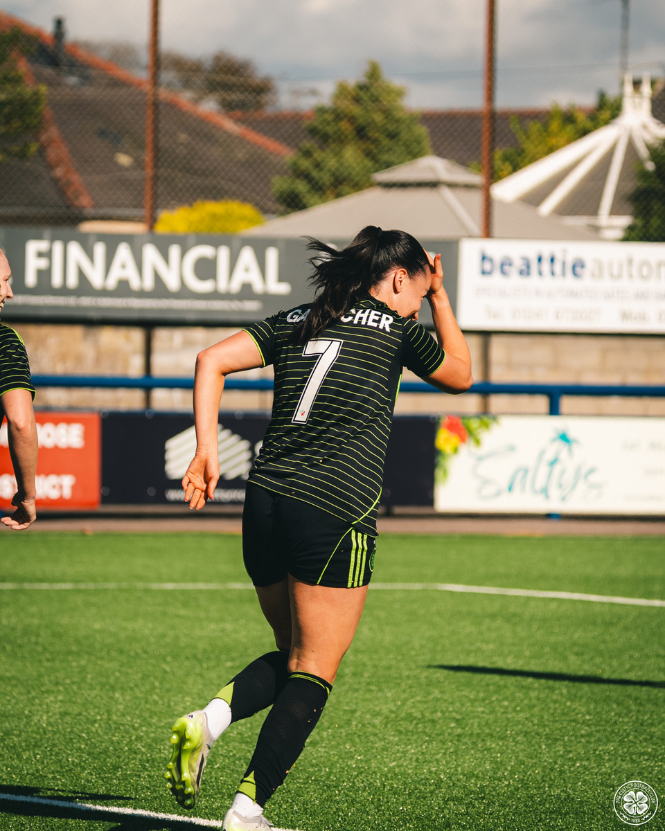 Amy Gallacher scored twice at Montrose.