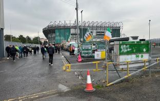 Outside Celtic Park