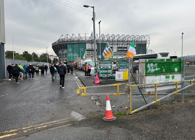 Outside Celtic Park