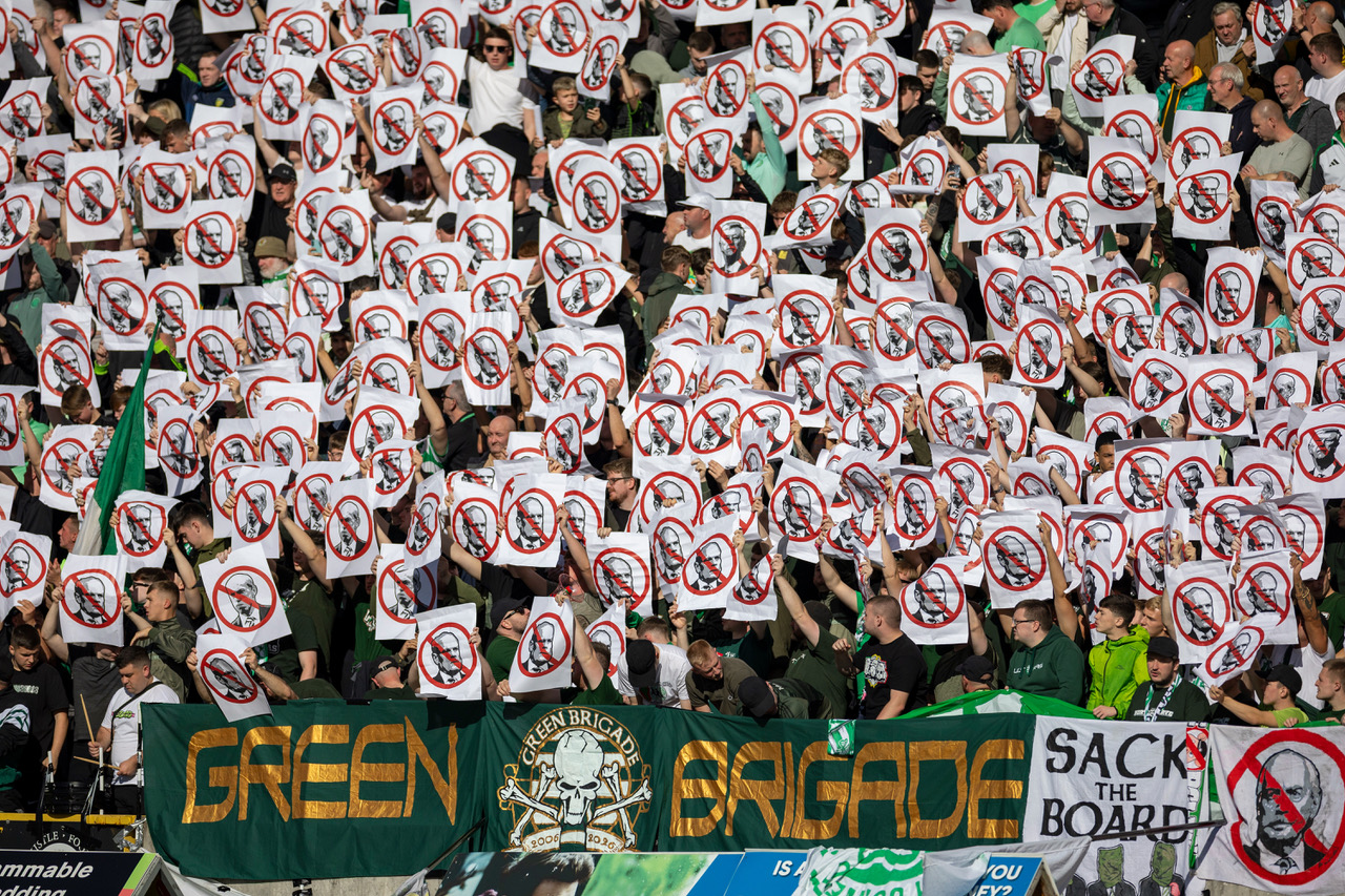 Celtic fan protest