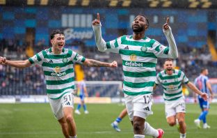 Kelechi Iheanacho celebrates
