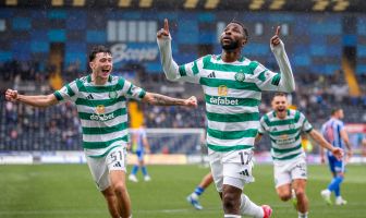 Kelechi Iheanacho celebrates