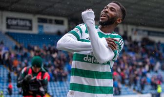 Kelechi Iheanacho celebrates