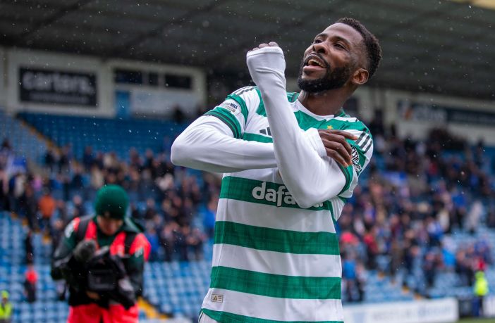 Kelechi Iheanacho celebrates