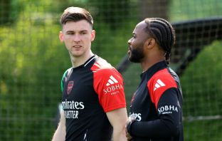 Kieran Tierney and Raheem Sterling