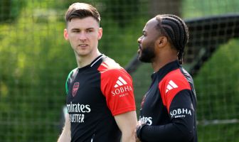 Kieran Tierney and Raheem Sterling