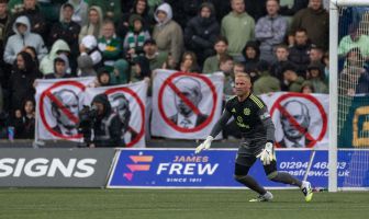 Kasper Schmeichel at Rugby Park