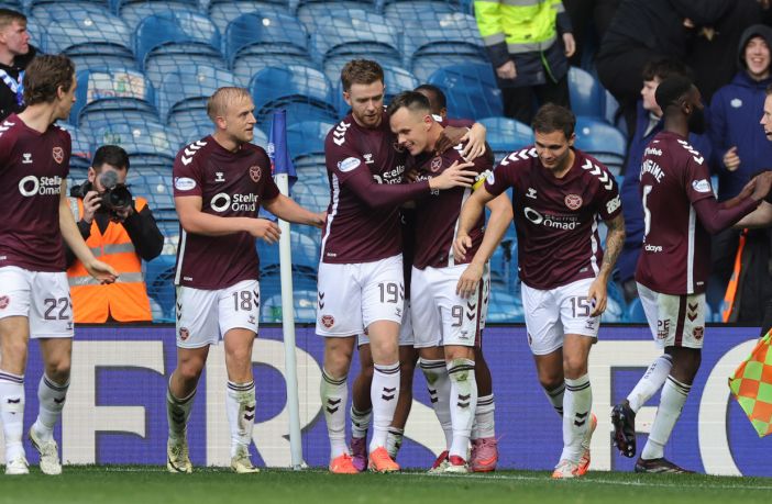 Lawrence Shankland celebrates