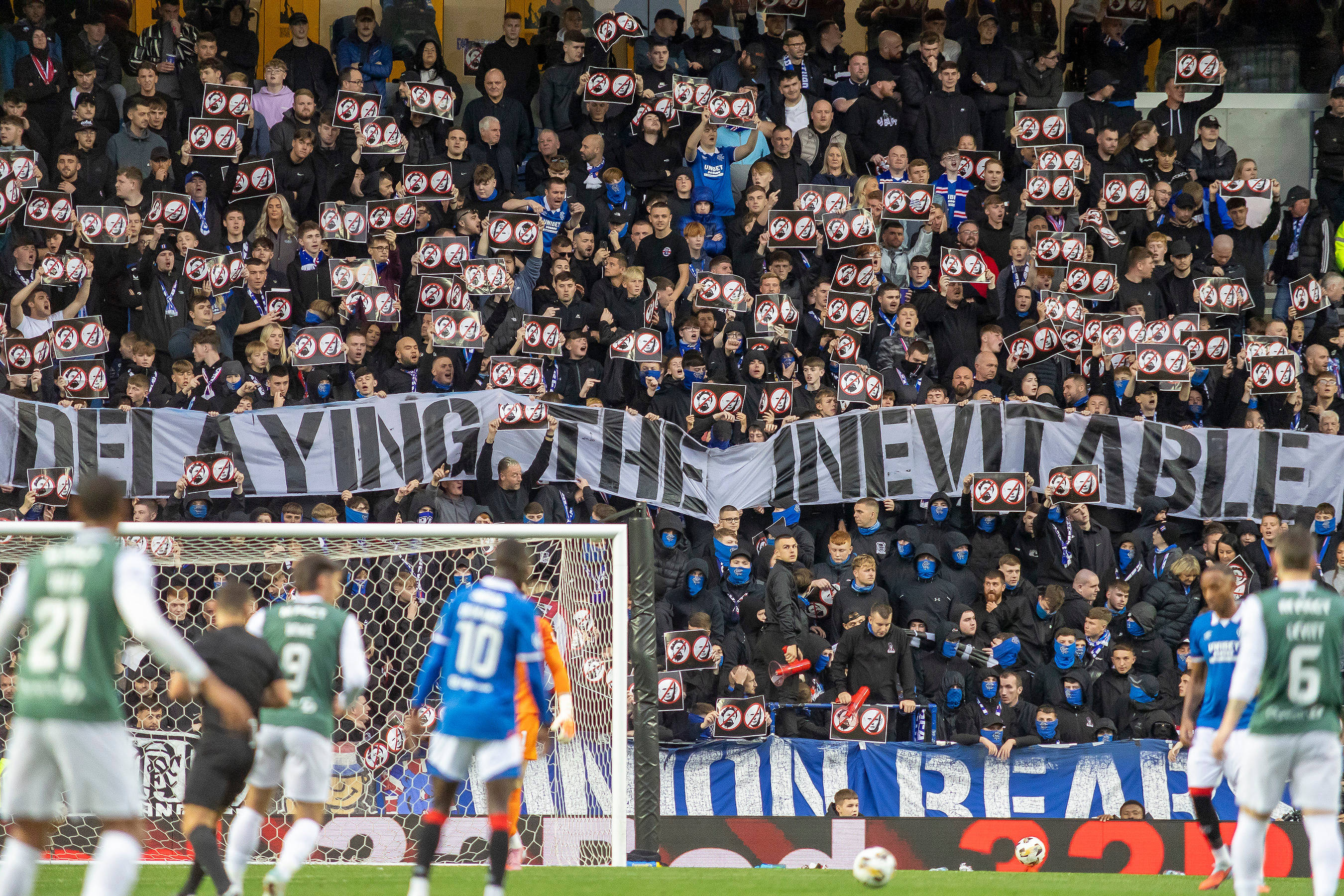 theRangers fan protest 