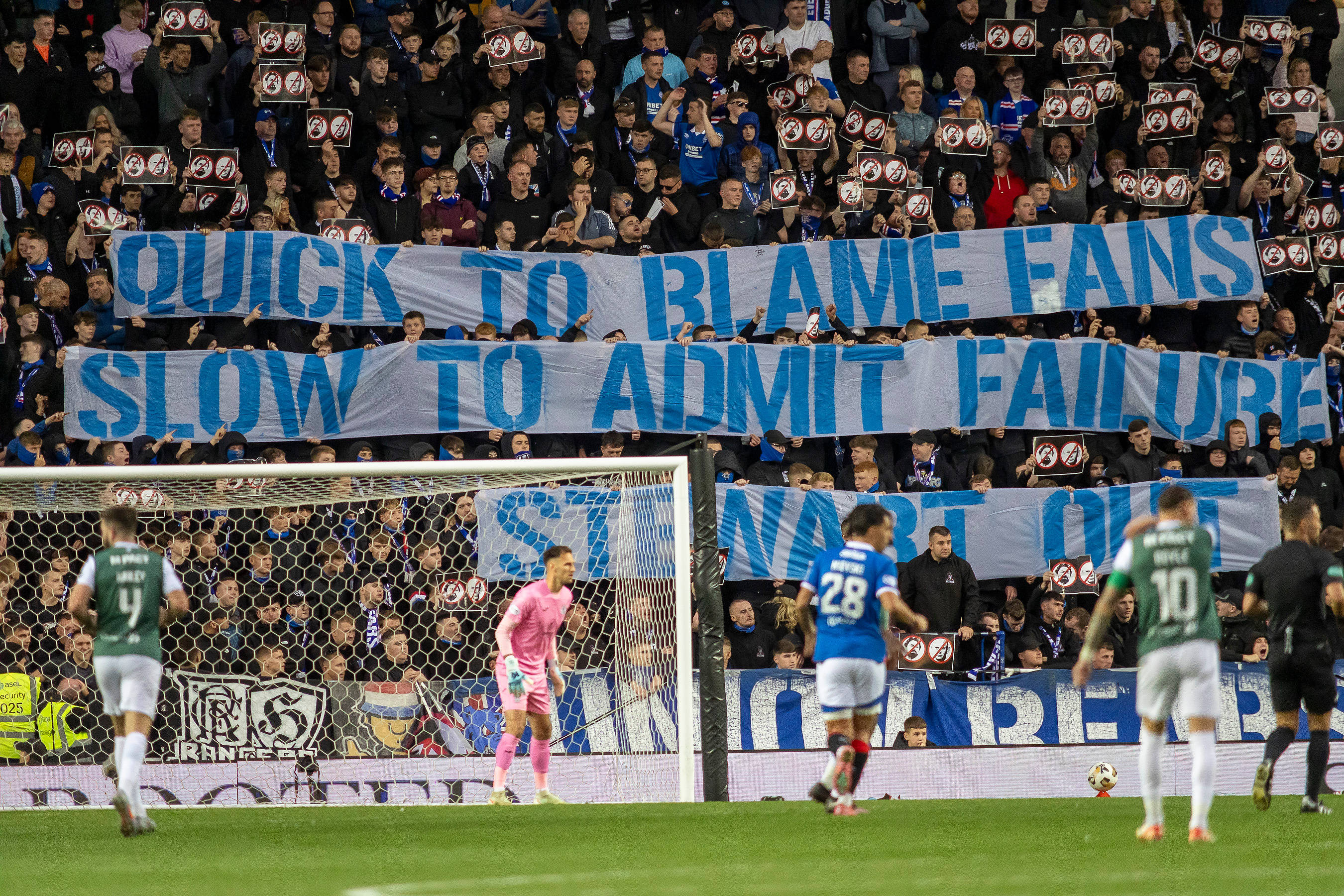 theRangers fan protest 