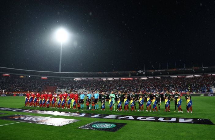 Crvena zvezda v Celtic line up