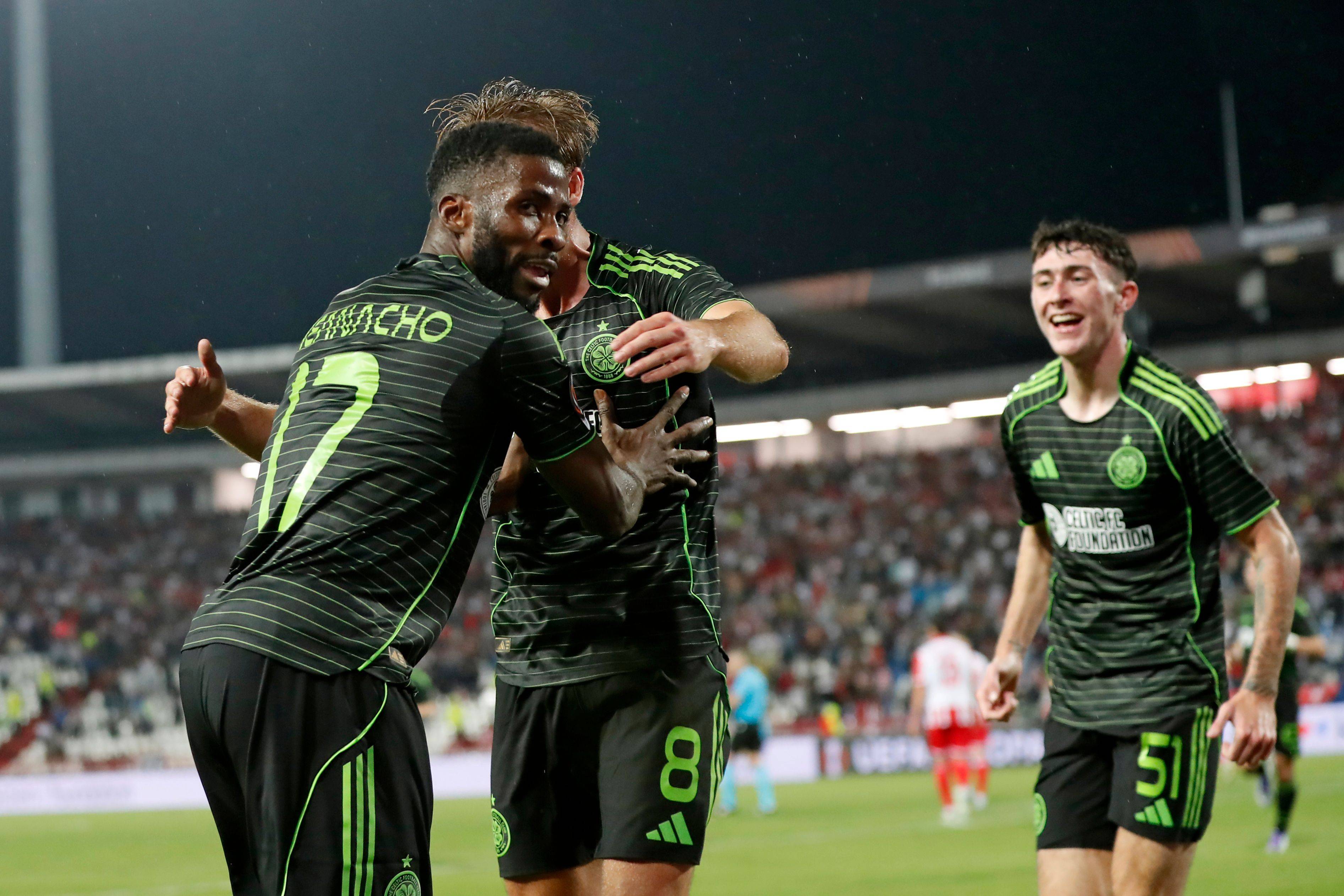 Kelechi Iheanacho of Celtic celebrates