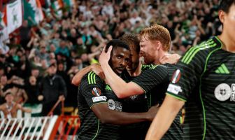 Kelechi Iheanacho of Celtic celebrates