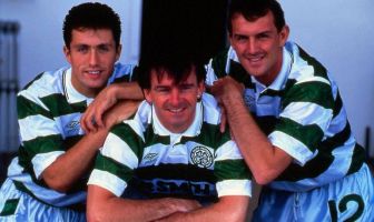 John Collins, Charlie Nicholas and Martin Hayes sign for Celtic