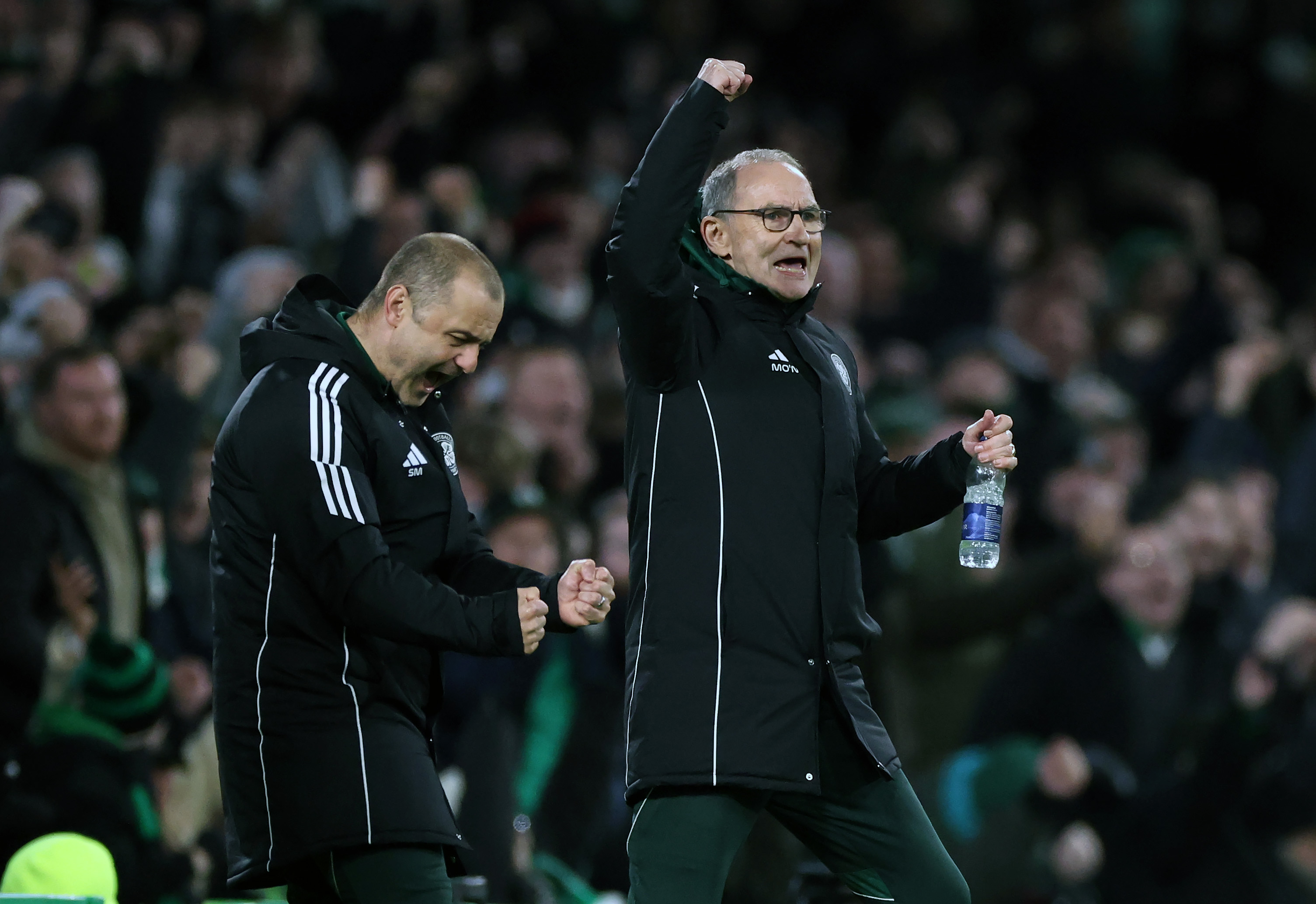 Martin O'Neill celebrates