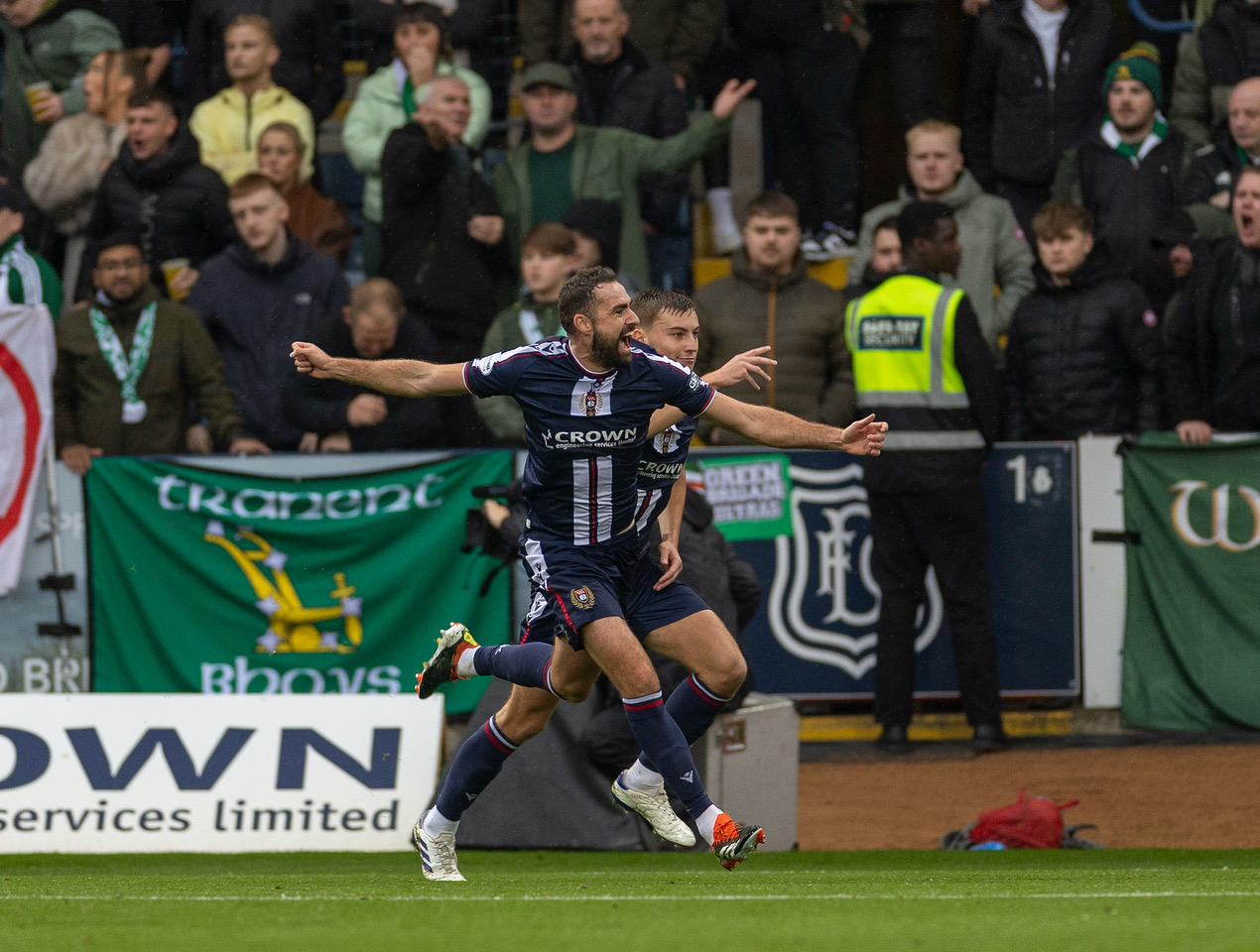Dundee celebrations at Dens Park.