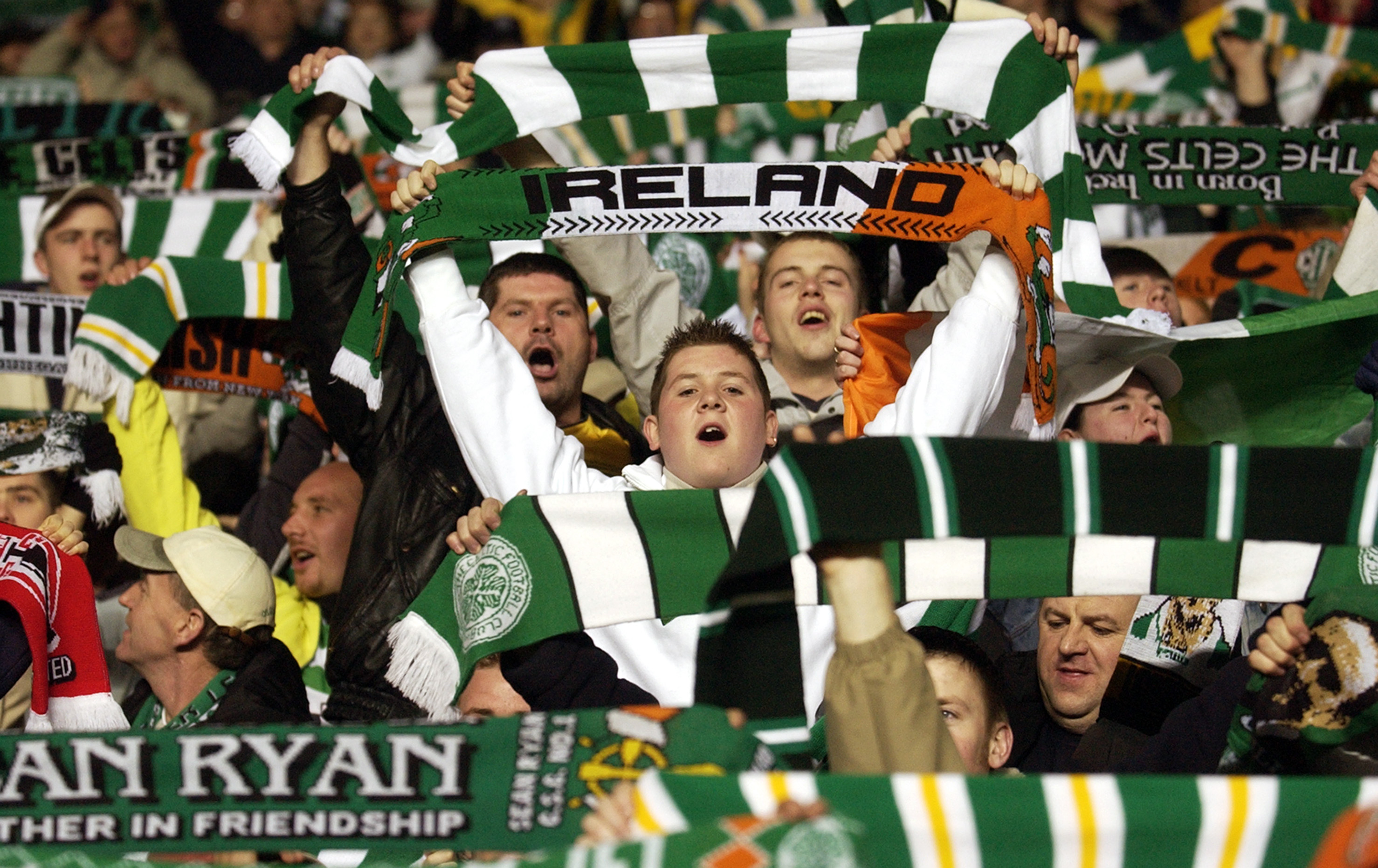 Celtic supporters in full voice 
