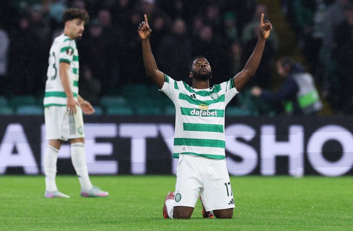 Kelechi Iheanacho of Celtic celebrates