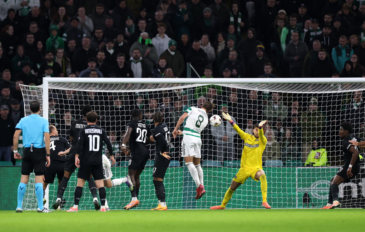 Benjamin Nygren of Celtic scores
