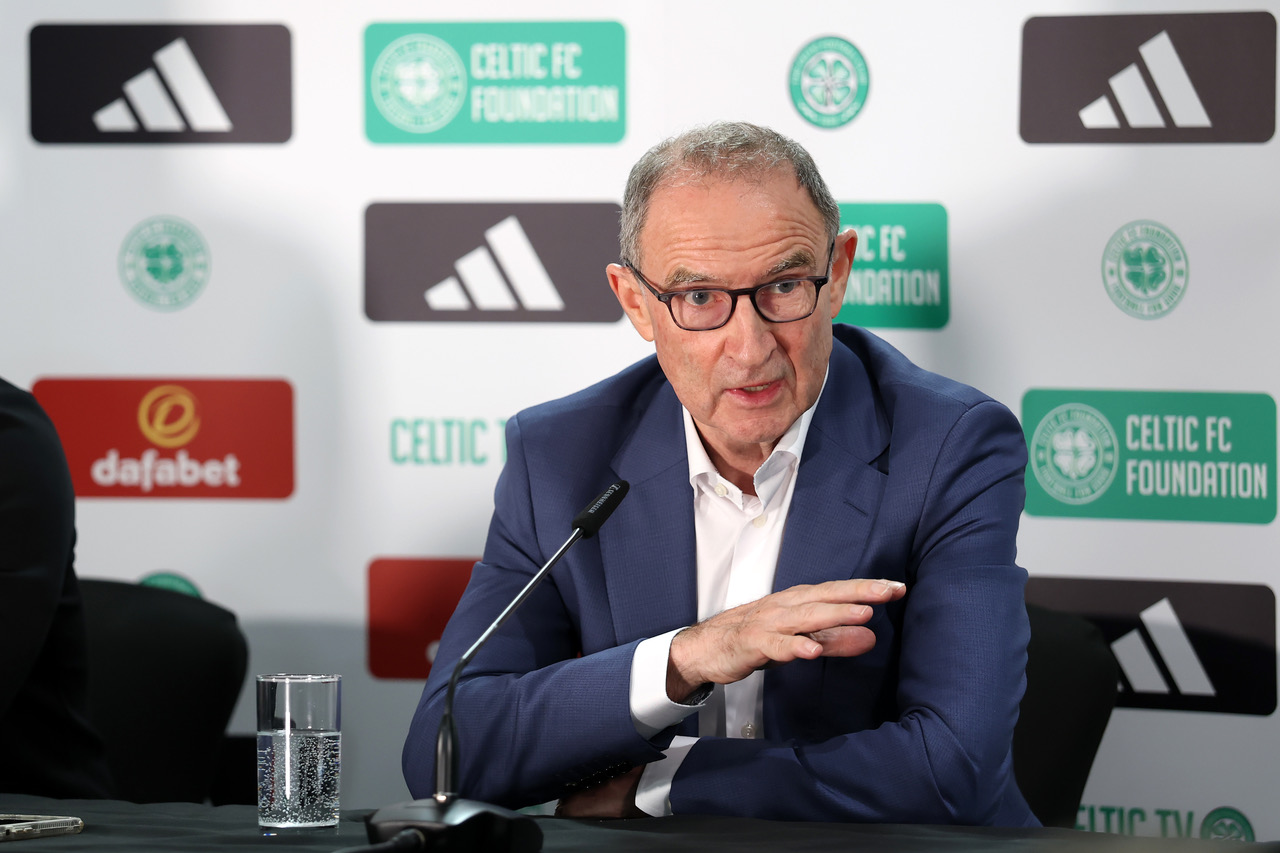 Martin O'Neill at Celtic Park