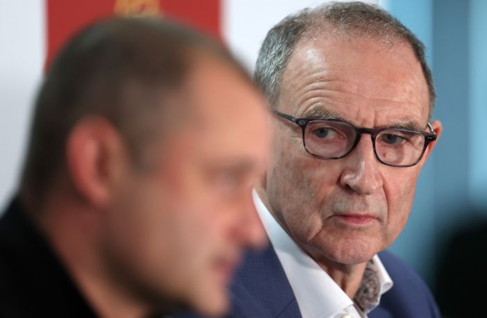 Shaun Maloney and Martin O'Neill at Celtic Park