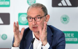 Martin O'Neill at Celtic Park