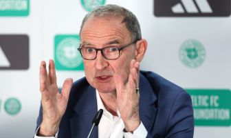 Martin O'Neill at Celtic Park