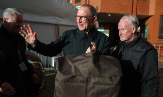 Martin O'Neill arrives at Celtic Park