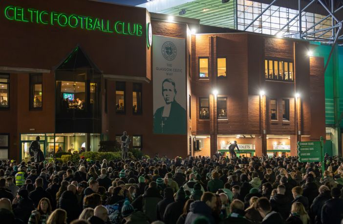 Celtic Fans Collective protest at Celtic Park
