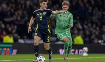 Kieran Tierney of Scotland