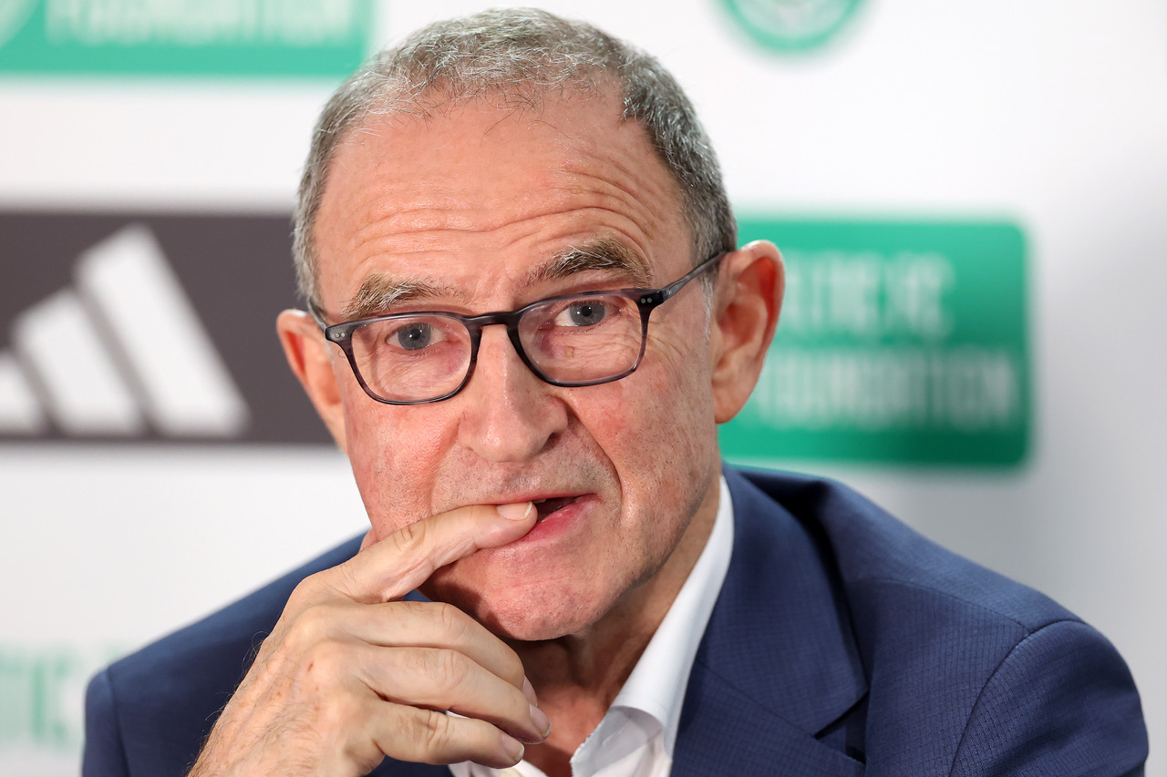 Martin O'Neill at Celtic Park