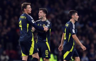 Scott McTominay of Scotland celebrates