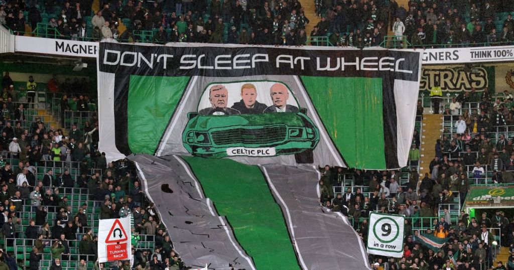 Celtic fans 'Don't Sleep at the Wheel' protest in 2020