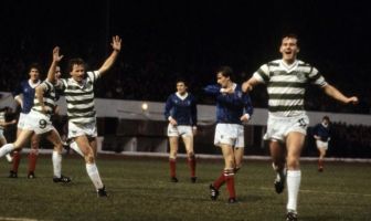 Charlie Nicholas scores