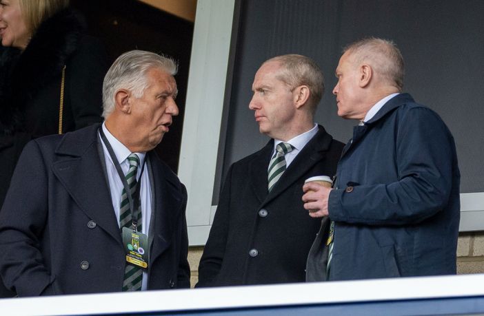 Peter Lawwell, Michael Nicholson and Chris McKay
