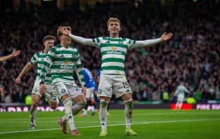 Callum Osmand celebrates.