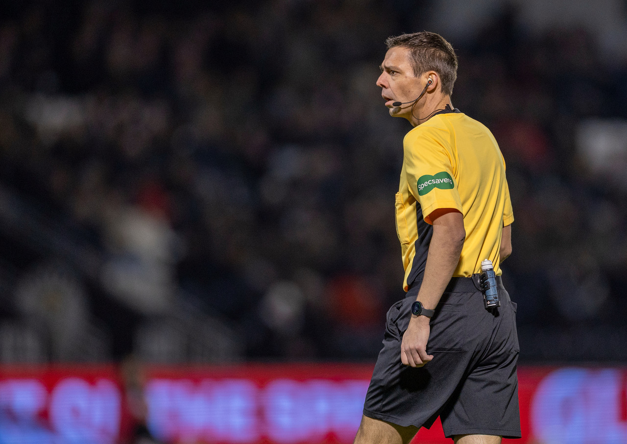 Referee Kevin Clancy