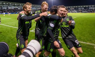 Callum McGregor celebrates