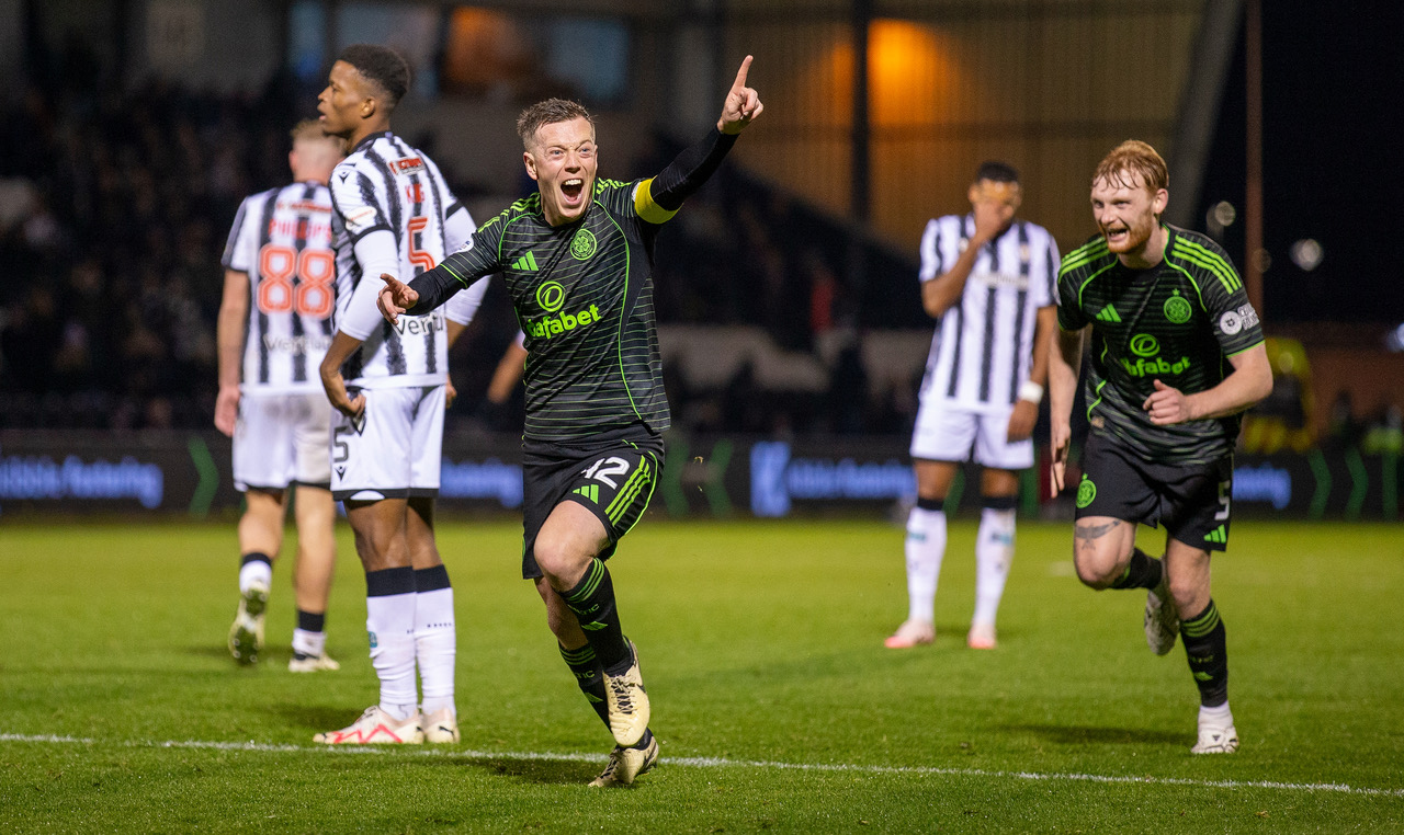 Callum McGregor celebrates