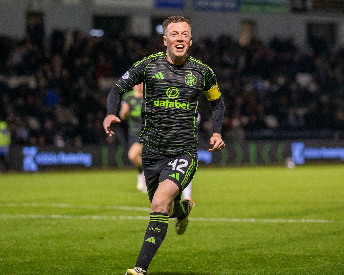 Callum McGregor celebrates