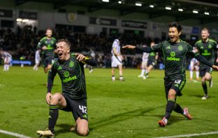Callum McGregor celebrates